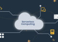 An illustration of a serverless architecture, showing a central cloud surrounded by interconnected icons that symbolize different components and functionalities of serverless applications.